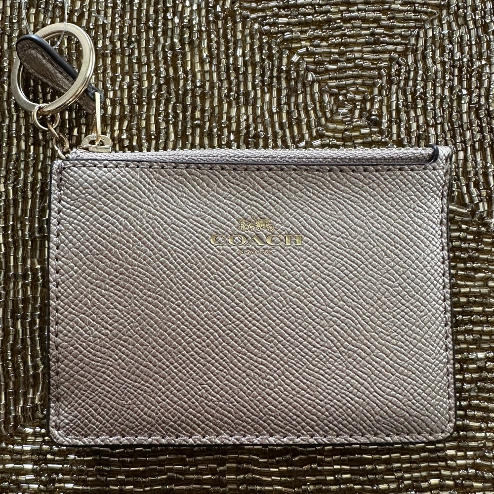 Coach Silver Key & Card Holder